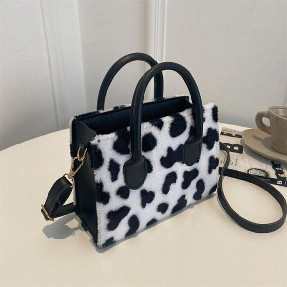 2/$40 Ladies Small Cow Female Animal Print Handbag - Picture 3 of 5